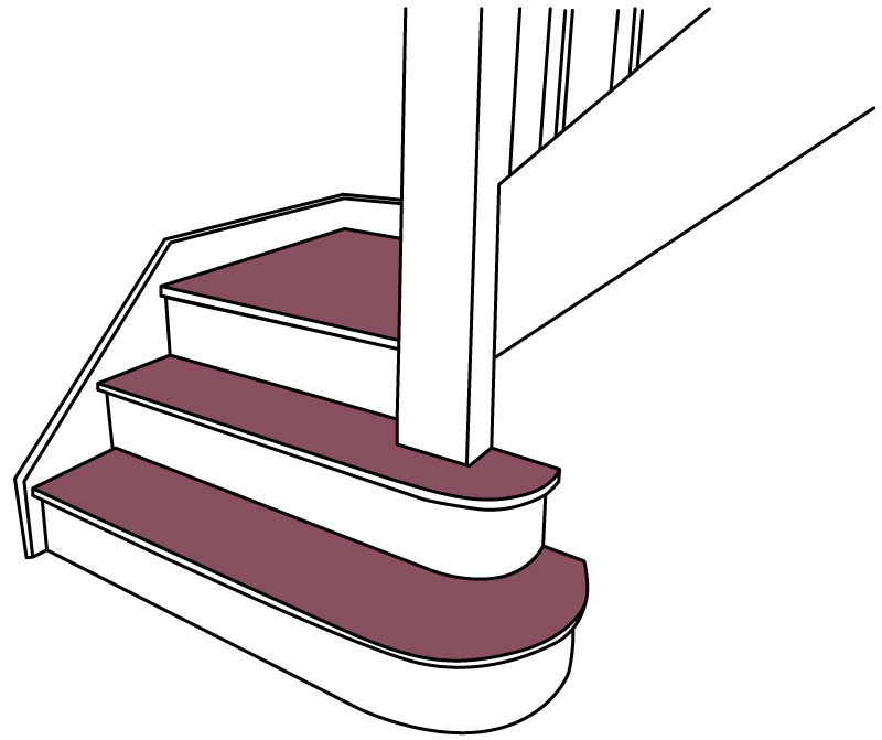 Diagram of a staircase