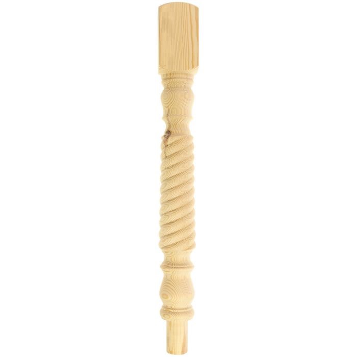 Pine Barley Twist Newel Post