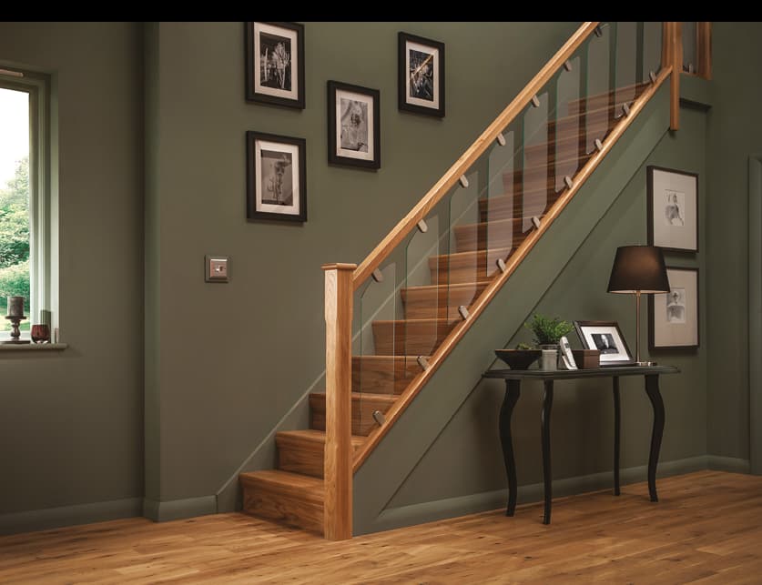 glass staircase