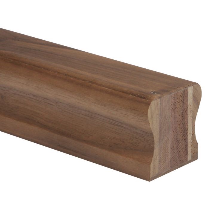 dark hardwood handrail