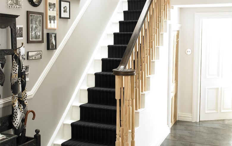 Hardwood staircase example