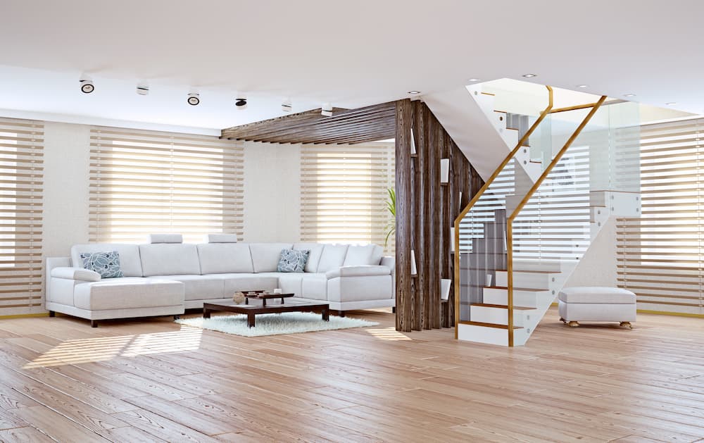 living room staircase