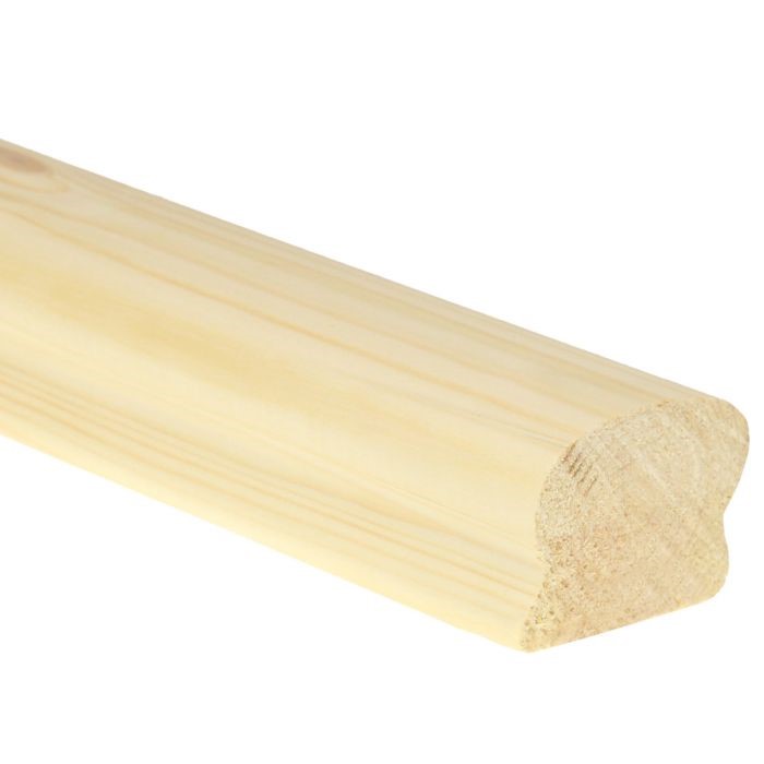 pine ungrooved handrail