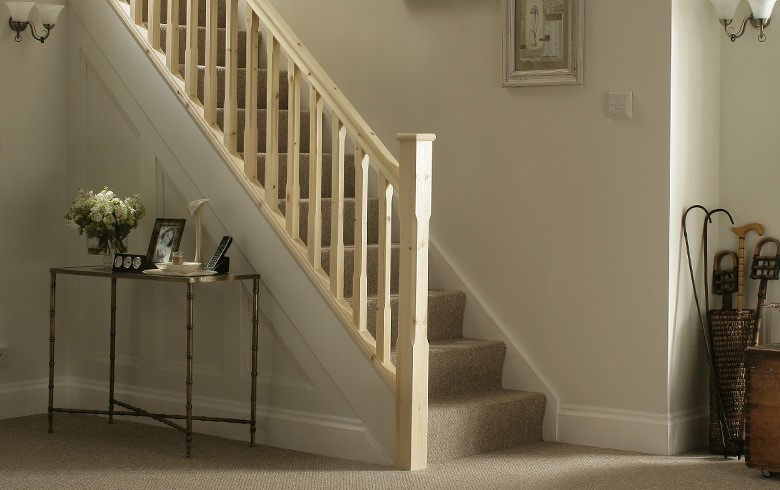 Pine staircase example