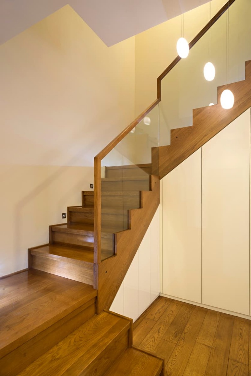 wooden stairs